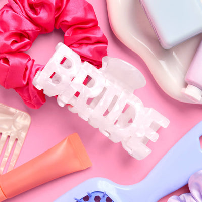 Bride Claw Clip - white acrylic claw clip