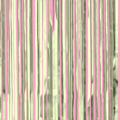 Martini Green Curtain - sage green foil curtain