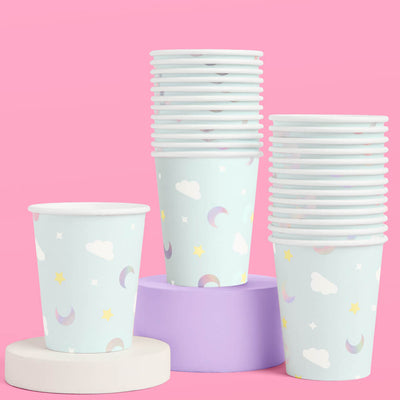 Over the Moon Cups - 50 paper cups
