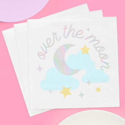 Over the Moon Napkins - 50 paper napkins