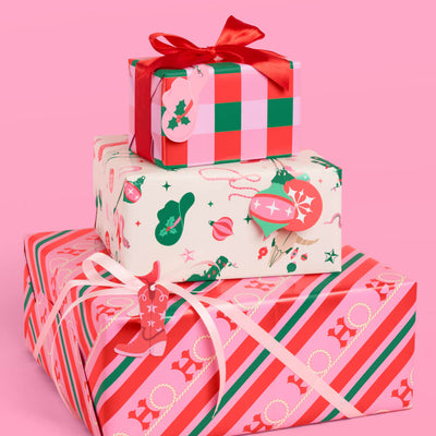 HO-down Wrapping Paper - 12 sheets + 16 tags