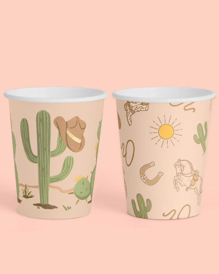 Wild Wild West Cups - 24 paper cups