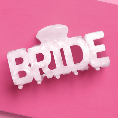 Bride Claw Clip - white acrylic claw clip