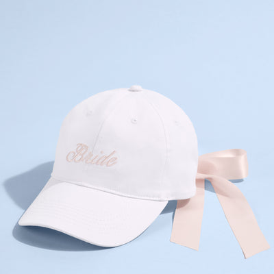 Tying the Knot Hat - embroidered hat + bow