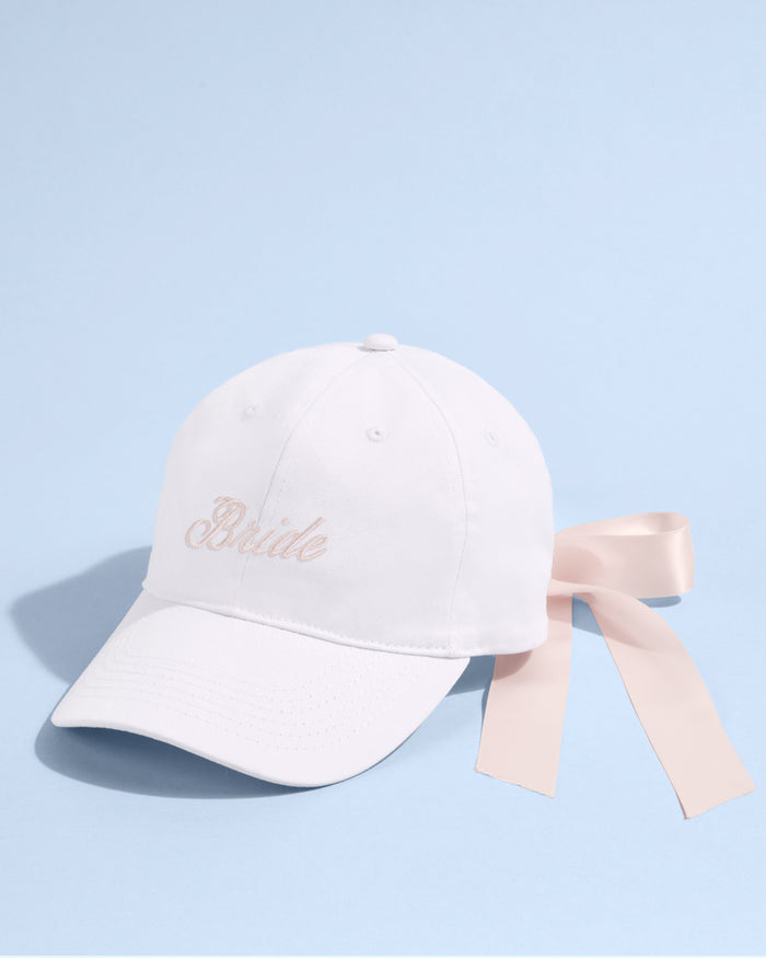 Tying the Knot Hat - embroidered hat + bow