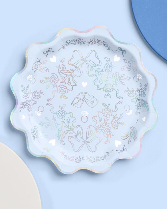 Something Blue Plates - 25 paper plates