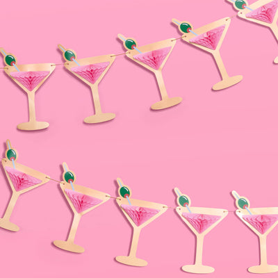 Martini Banner - 3D paper banner