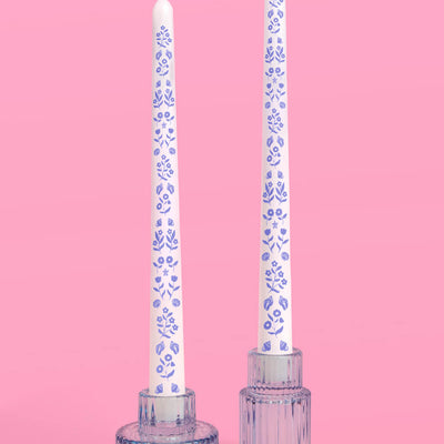 Coastal Candlesticks - set of 2 tapered candles