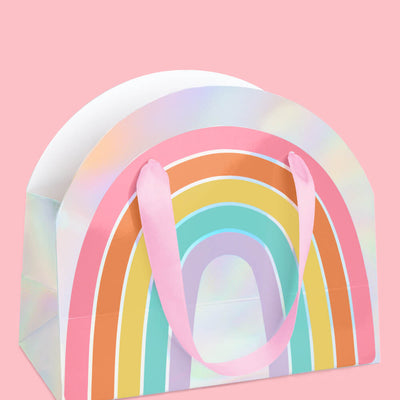 Rainbow Gift Bags - 10 iridescent + rainbow bags