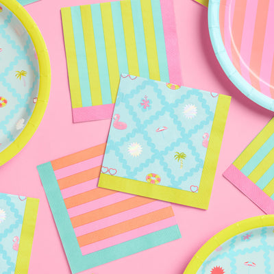 Pool Party Napkins - 24 paper napkins
