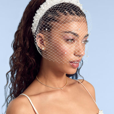 The Pearl Veilette - premium headband w. veil