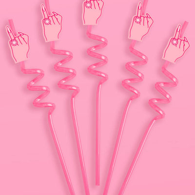 Bling Ring Straws - 12 reusable straws