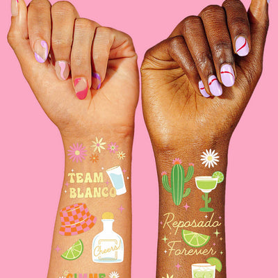 Gimme One Margarita Tats - 54 temporary tattoos