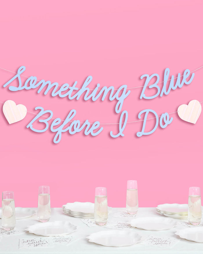 Something Blue Banner - matte blue banner