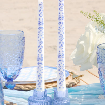 Coastal Candlesticks - set of 2 tapered candles