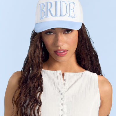 Something Blue Hat - embroidered hat