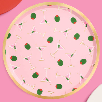 Martini Plates - 25 paper plates