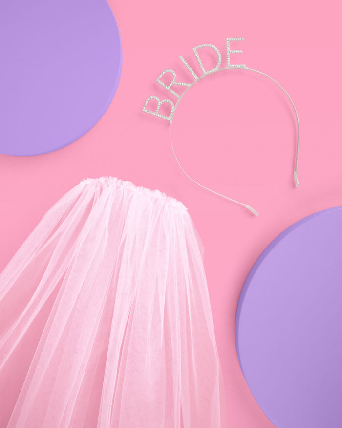 That Bride Headband Veil - headband w/ removable veil