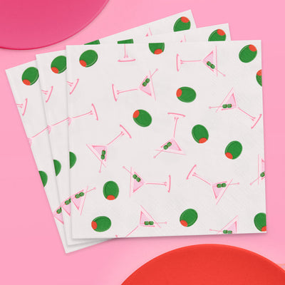 Martini Napkins - 25 paper napkins