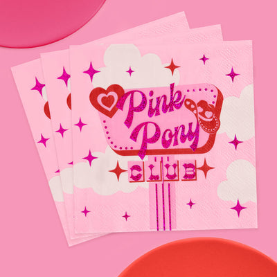 Pink Pony Club Napkins - 25 paper napkins