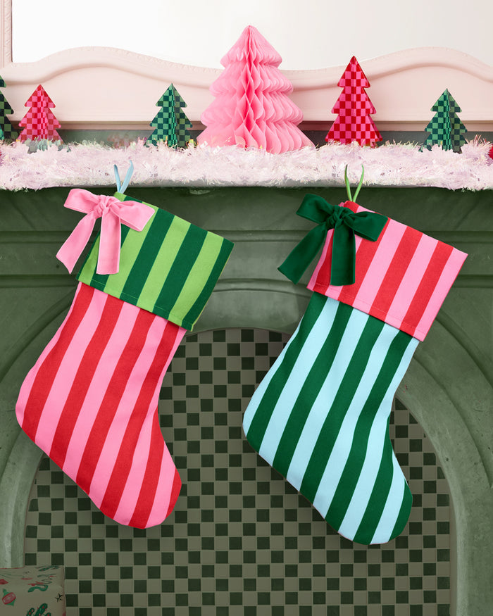 Striped Stocking Set - 2 pieces