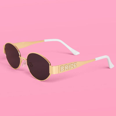 Golden Bride Sunnies - pearl embossed sunglasses