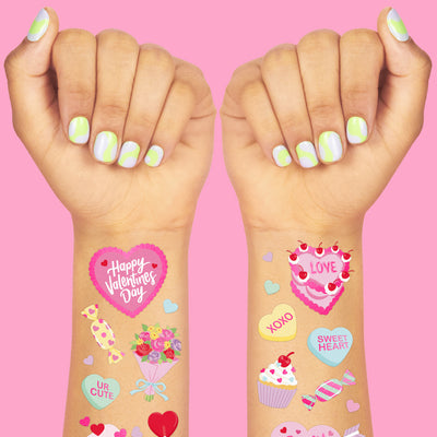 Be Mine Tats - 60 foil temporary tattoos