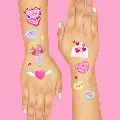 Be Mine Tats - 60 foil temporary tattoos