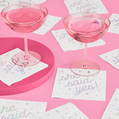 Engaged Era Napkins - 25 foil napkins