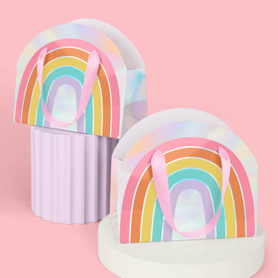 Rainbow Gift Bags - 10 iridescent + rainbow bags