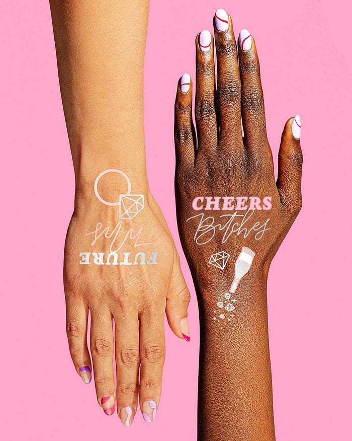 Future Mrs. Tats - 30 foil temporary tattoos
