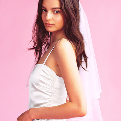 Classic Bride Veil - double layered bridal veil