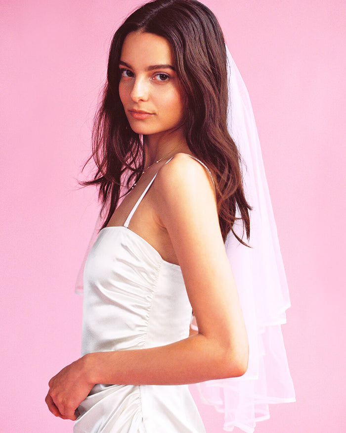 Classic Bride Veil - double layered bridal veil
