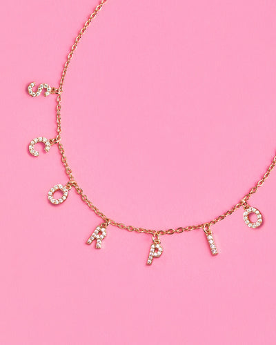 Scorpio Season Necklace - pave necklace