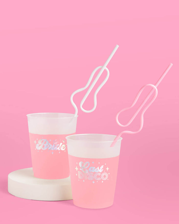 Cute Girl P*nis Straw  - 24 penis straws