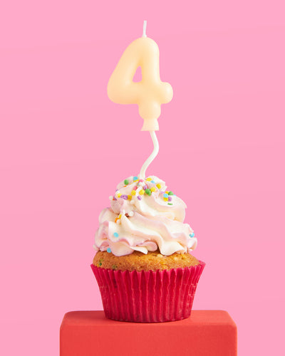 #4 Birth-YAY Candle - pastel bubble candle