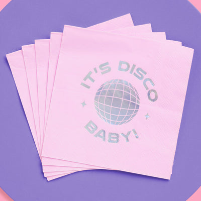 It's Disco, Baby! Napkin - 25 foil napkins