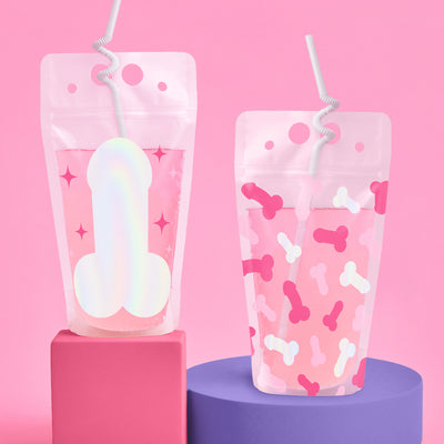 Same Penis Table Pack - plates, napkins, drink pouches + tablecloth