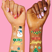 Naughty or Nice Tats - 46 temporary tattoos