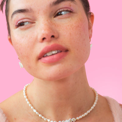 Pearlfect Necklace - beaded bride necklace