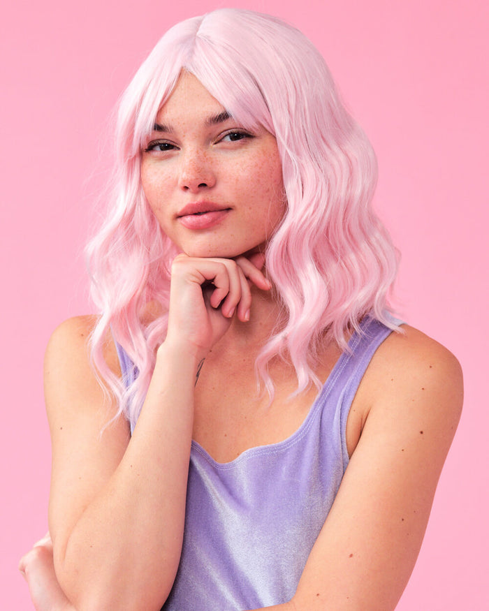Pastel Wig Pack - pink, purple + blue wigs