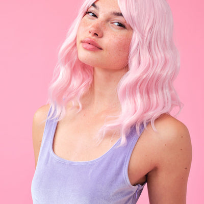 Pastel Wig Pack - pink, purple + blue wigs