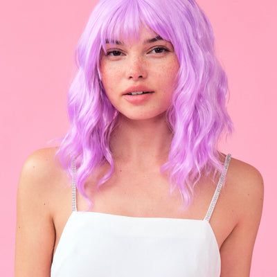 Pastel Wig Pack - pink, purple + blue wigs
