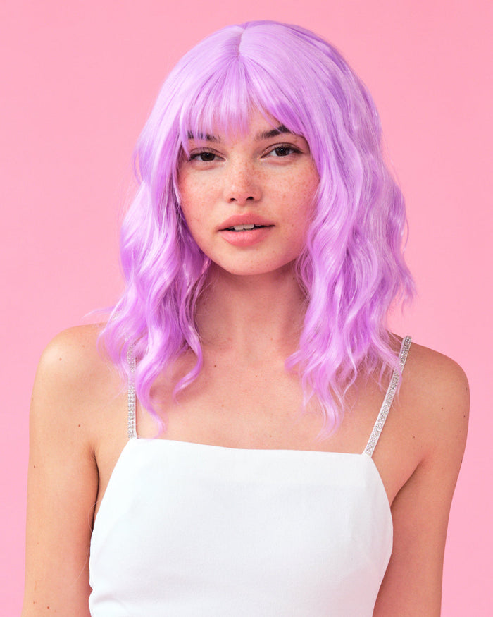 Pastel Wig Pack - pink, purple + blue wigs