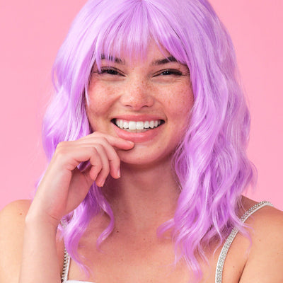 Pastel Wig Pack - pink, purple + blue wigs