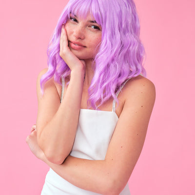 Pastel Wig Pack - pink, purple + blue wigs