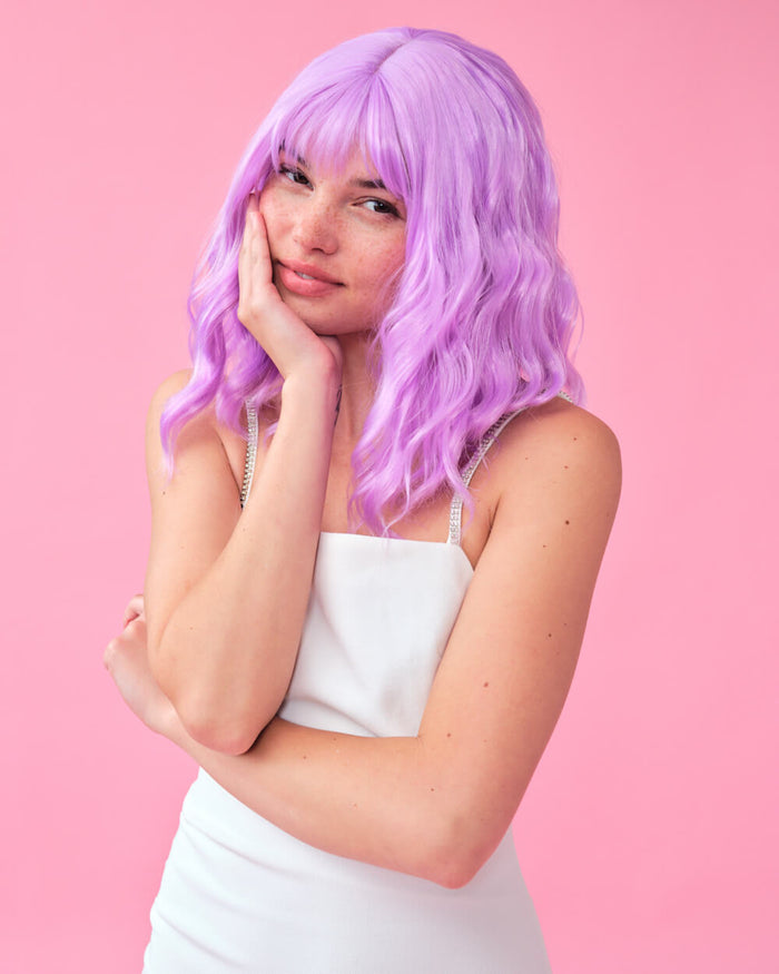 Pastel Wig Pack - pink, purple + blue wigs