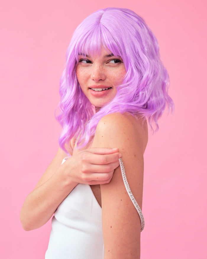 Pastel Wig Pack - pink, purple + blue wigs