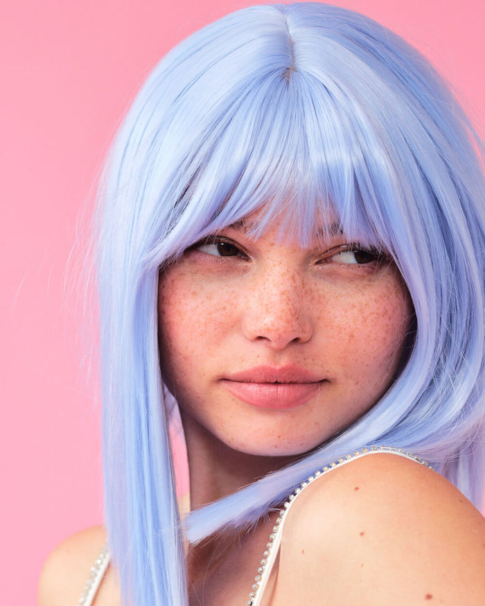 Pastel Wig Pack - pink, purple + blue wigs