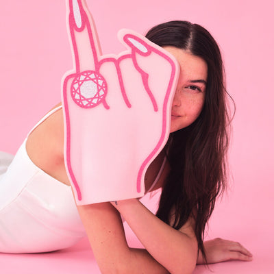 Bling Ring Basics - foam finger + balloon